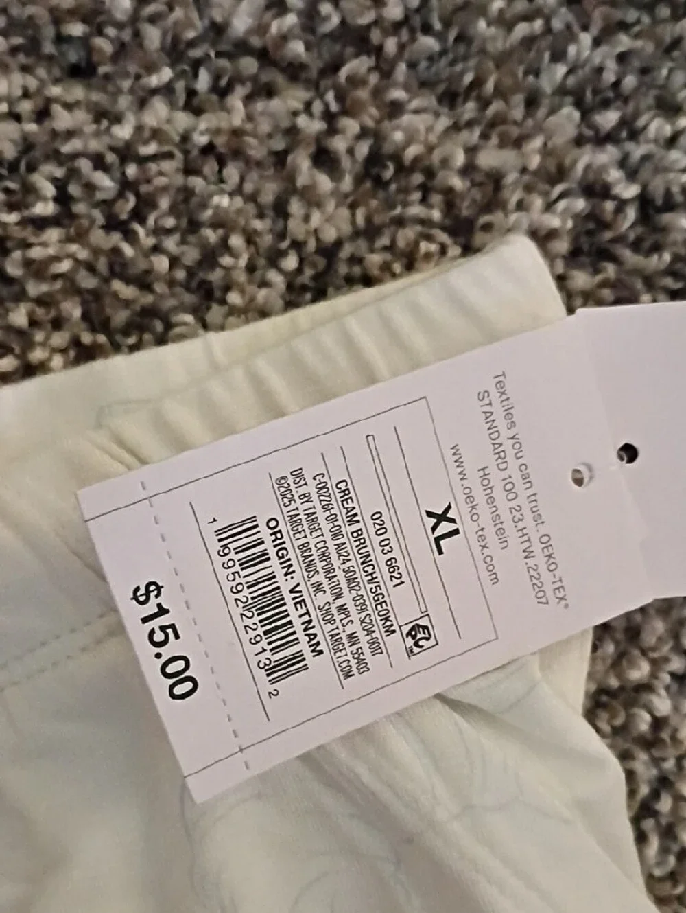 Auden White Cotton Drawstring Sleep Shorts
